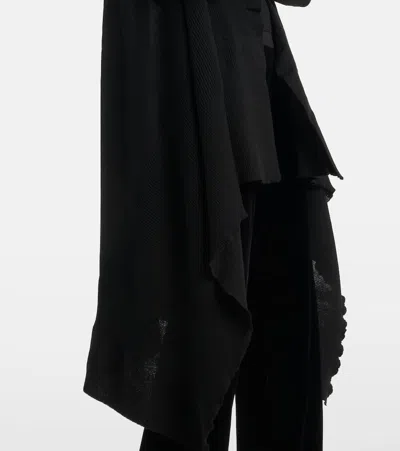 Rick Owens Virgin Wool Cardigan In Black