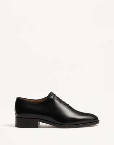 Valentino Garavani Pas Des Dieux Oxford In Leather In Black