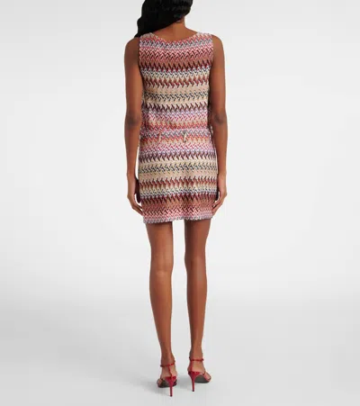Missoni Zigzag Lamé Miniskirt In Multi