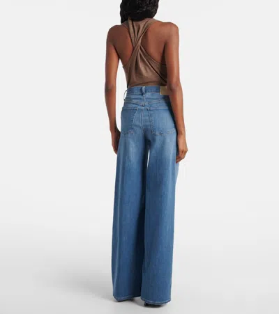 Citizen Of Humanity Lyra Long High-rise Wide-leg Jeans In Blue