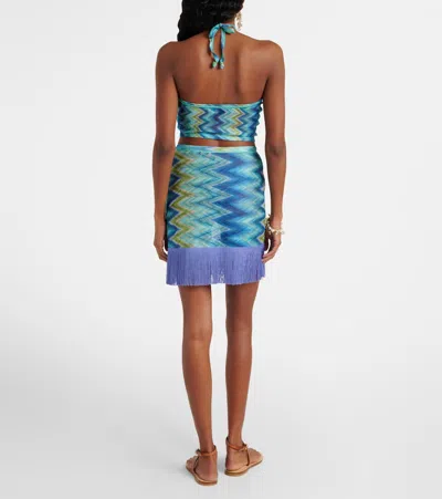 Missoni Zigzag Sheer Halterneck Top