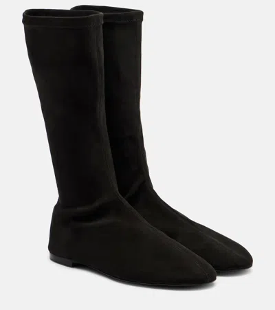 Proenza Schouler Tee Suede Sock Boots In Black