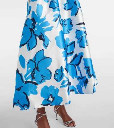 Rebecca Vallance Sapphira Midi Dress In Blue