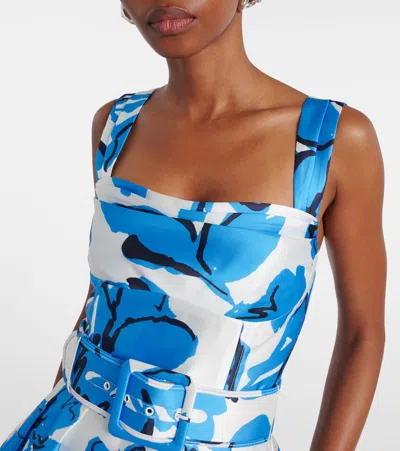 Rebecca Vallance Sapphira Midi Dress In Blue