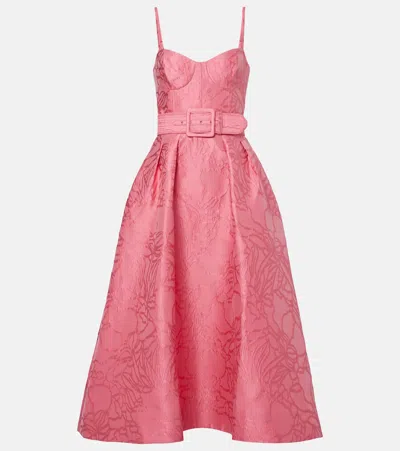 Rebecca Vallance Petra Midi Dress - Women's - Polyester/silk/fabric In Pink