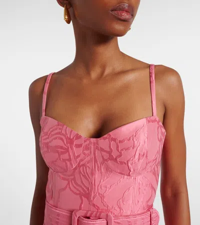 Rebecca Vallance Petra Midi Dress - Women's - Polyester/silk/fabric In Pink