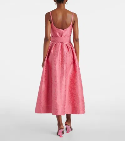 Rebecca Vallance Petra Midi Dress - Women's - Polyester/silk/fabric In Pink