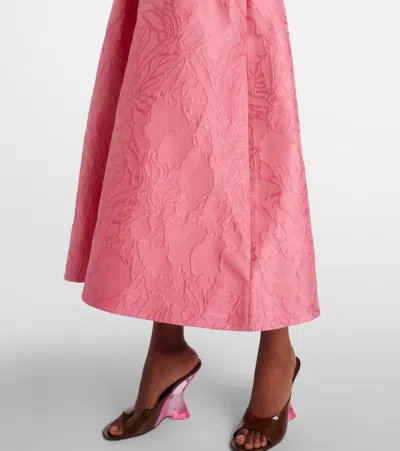 Rebecca Vallance Petra Midi Dress - Women's - Polyester/silk/fabric In Pink