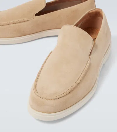 Frescobol Carioca Miguel Suede Loafers In Neutral