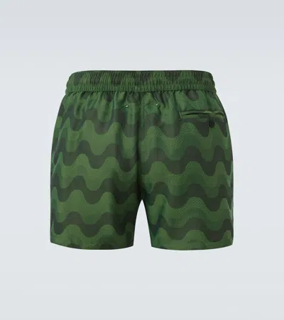 Frescobol Carioca Rio Swim Printed Swim Trunks In Green