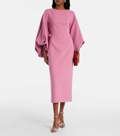 Roksanda Garance Balloon-sleeve Crêpe Gown
