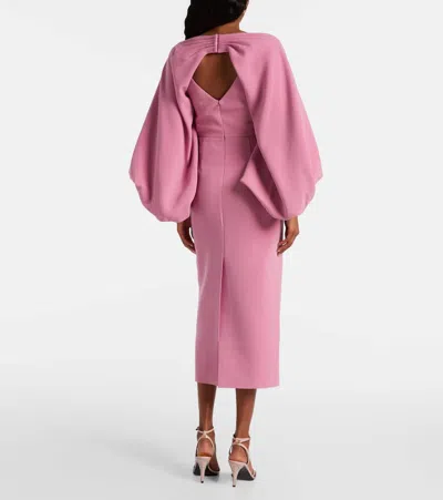 Roksanda Garance Balloon-sleeve Crêpe Gown