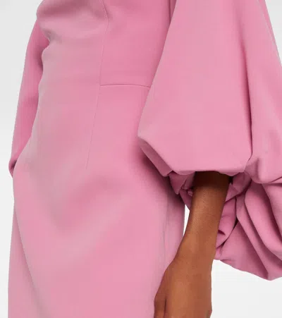 Roksanda Garance Balloon-sleeve Crêpe Gown