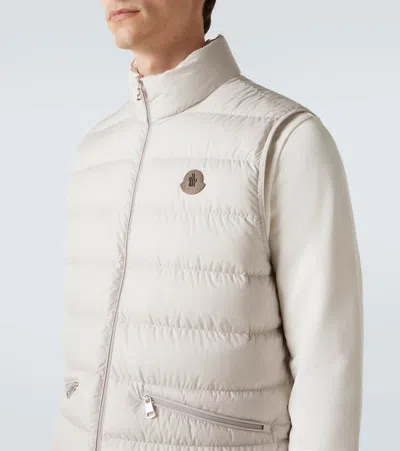 Moncler Treompan Down Vest In Neutral
