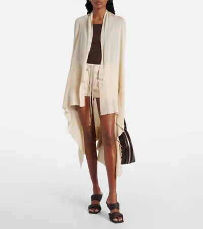 Rick Owens Virgin Wool Cardigan In Neutral