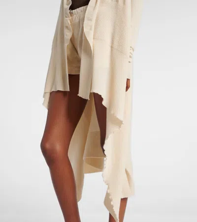 Rick Owens Virgin Wool Cardigan In Neutral