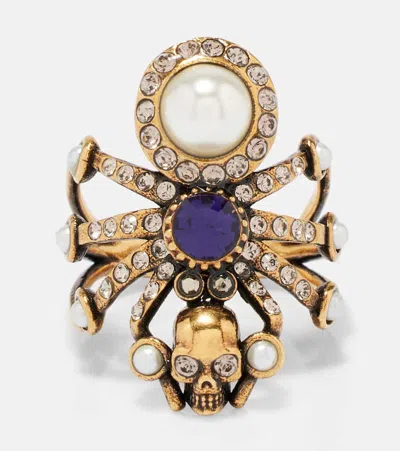 Alexander Mcqueen Spider Embellished Ring
