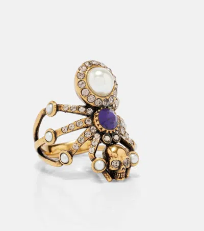 Alexander Mcqueen Spider Embellished Ring