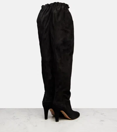 Chloé Suede Over-the-knee Boots In Black