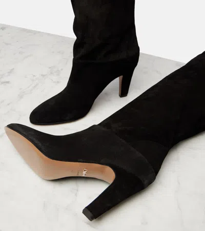 Chloé Suede Over-the-knee Boots In Black