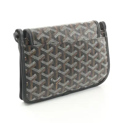 Pre-owned Goyard Black Multi-color Coated Canvas Leather Shoulder Bag ()