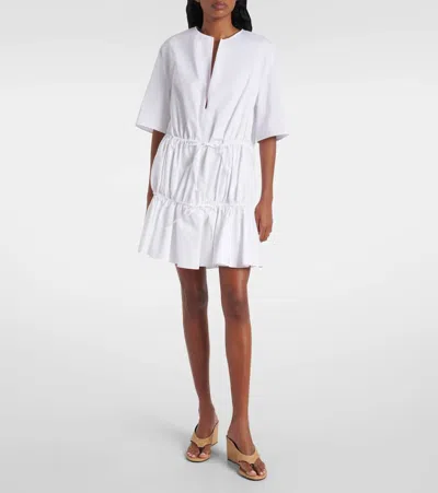 Alaïa Cube 75 Woven Wedge Thong Sandals In Neutral