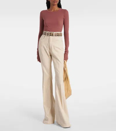 Rick Owens Rib Top In Burgundy