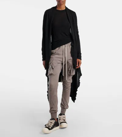 Rick Owens Low Top Sneakers Contrast Sole In Black