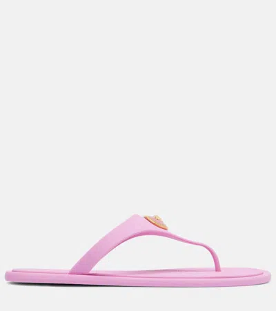 Versace Alia Sandales Plates En Caoutchouc
