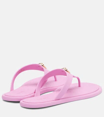Versace Alia Sandales Plates En Caoutchouc