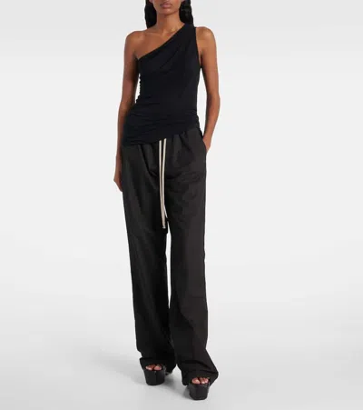 Rick Owens One-shoulder Top In Black