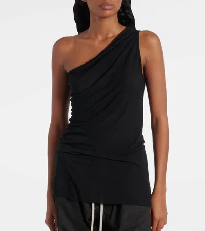 Rick Owens One-shoulder Top In Black