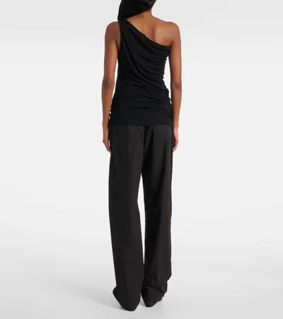 Rick Owens One-shoulder Top In Black