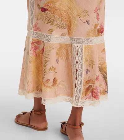 Zimmermann Ascension Floral Cotton Midi Dress