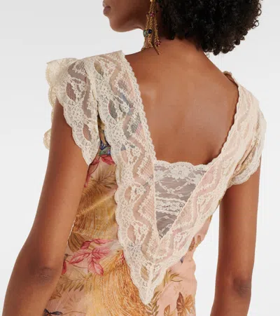 Zimmermann Ascension Floral Cotton Midi Dress