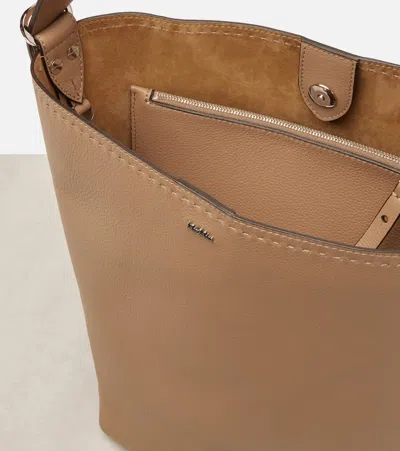 Max Mara Archetipo Medium Leather Shoulder Bag