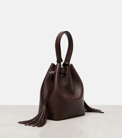 Valentino So Seau Leather Bucket Bag