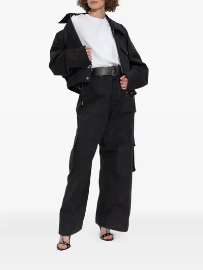 Dsquared2 Cropped Zip-front Jacket In Black