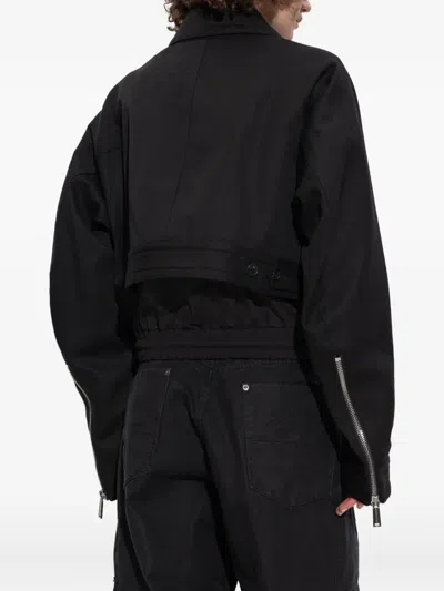 Dsquared2 Cropped Zip-front Jacket In Black