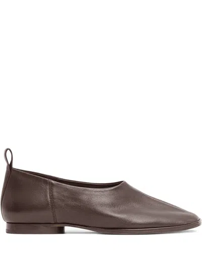 Mansur Gavriel Glove Ballerinas In Brown