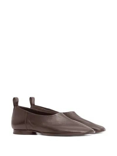 Mansur Gavriel Glove Ballerinas In Brown
