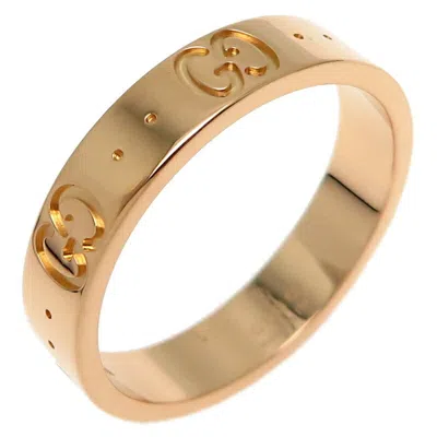 Pre-owned Gucci Icon Yellow Yellow Gold Band Ring ()