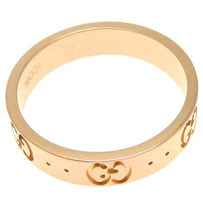 Pre-owned Gucci Icon Yellow Yellow Gold Band Ring ()