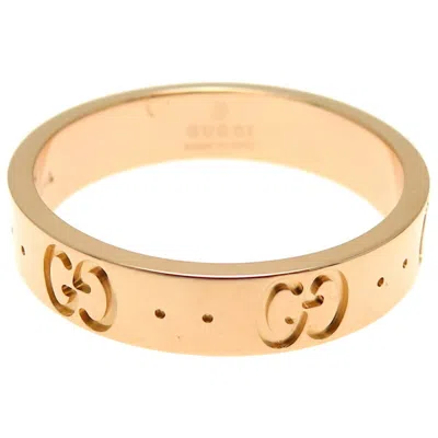 Pre-owned Gucci Icon Yellow Yellow Gold Band Ring ()