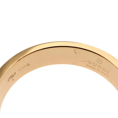 Pre-owned Gucci Icon Yellow Yellow Gold Band Ring ()