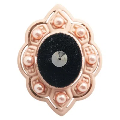 Pre-owned Gucci Pink Artificial Pearl Plastic Band Ring ()