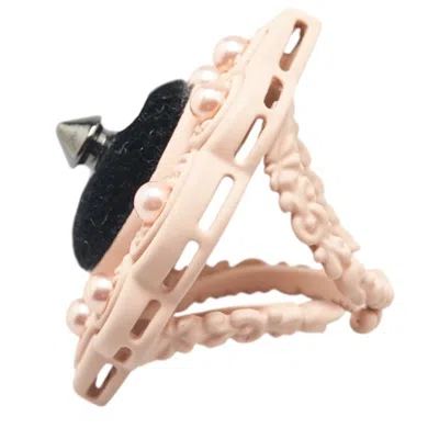 Pre-owned Gucci Pink Artificial Pearl Plastic Band Ring ()