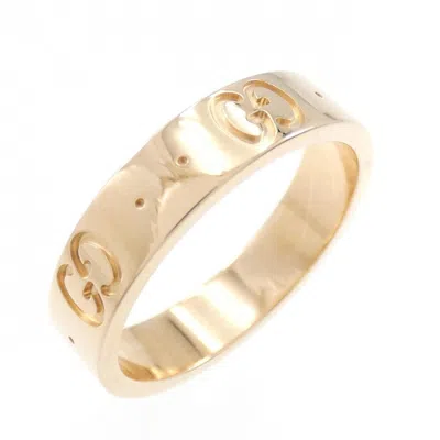 Pre-owned Gucci Pink Gold Pink Gold (18k) Band Ring ()