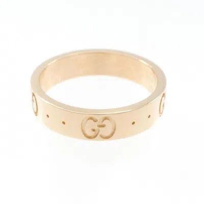 Pre-owned Gucci Pink Gold Pink Gold (18k) Band Ring ()