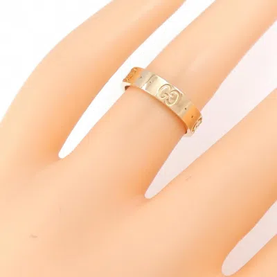 Pre-owned Gucci Pink Gold Pink Gold (18k) Band Ring ()